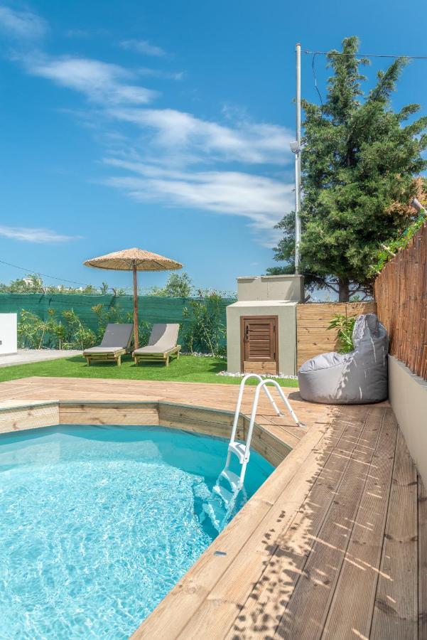 Modern House With Pool Near Beach Gazi Екстер'єр фото