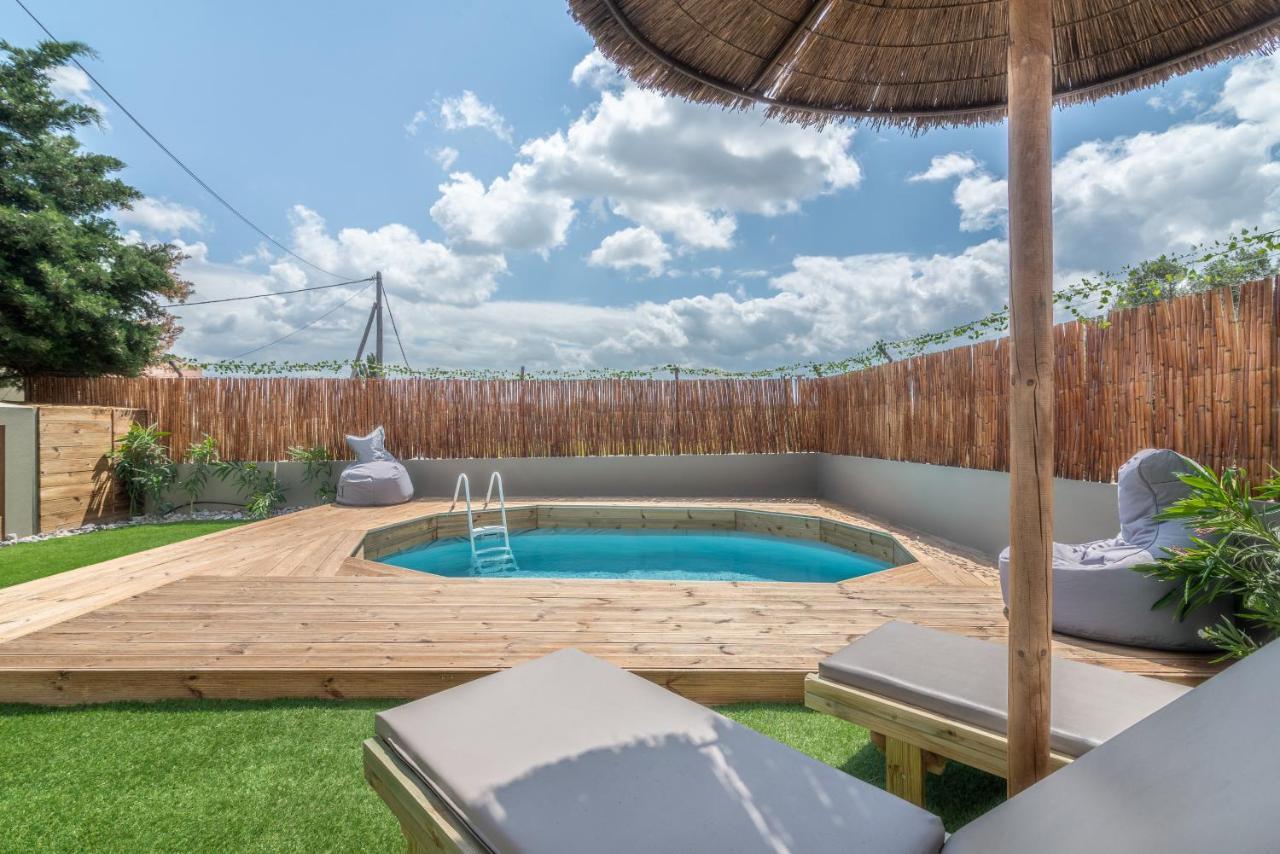 Modern House With Pool Near Beach Gazi Екстер'єр фото